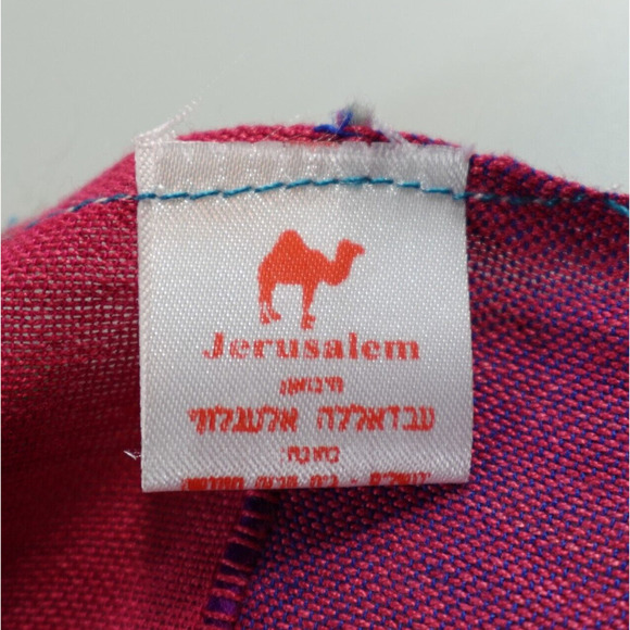 Womens Boho Scarf Wrap Womens OS Multi-color Fringe Shawl Artsy Lagenlook - Picture 7 of 12